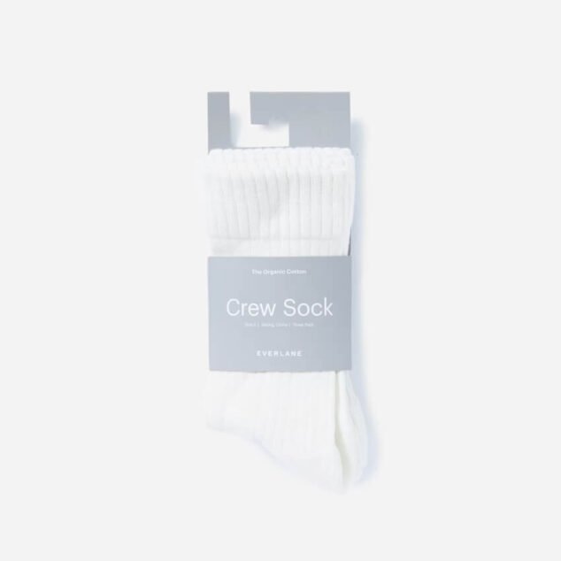 The Organic Cotton Ribbed Crew Sock 3-Pack